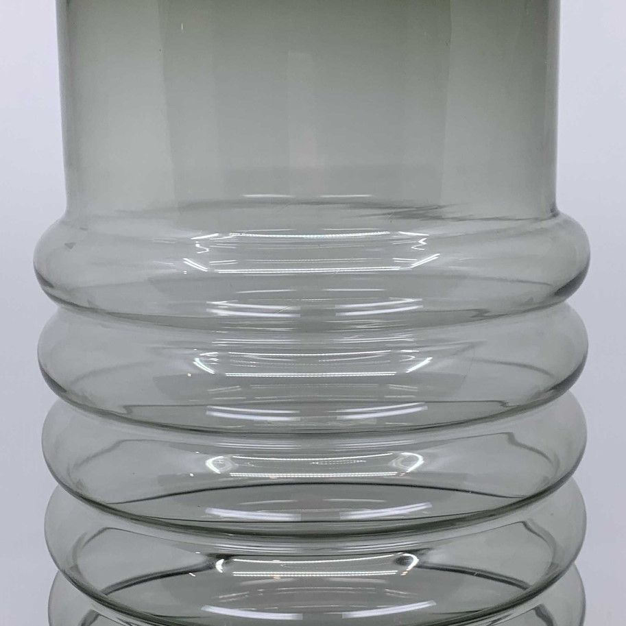Vase Glas grau H:30xD:16cm