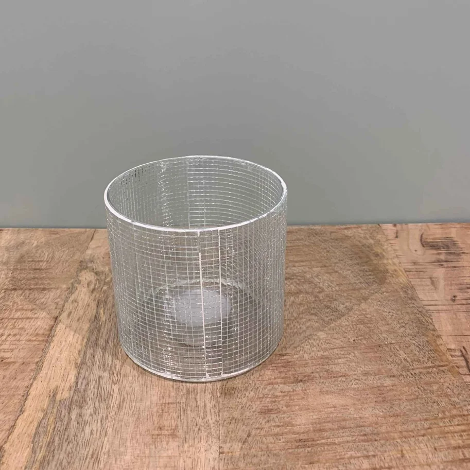 Teelichthalter silber 10cm