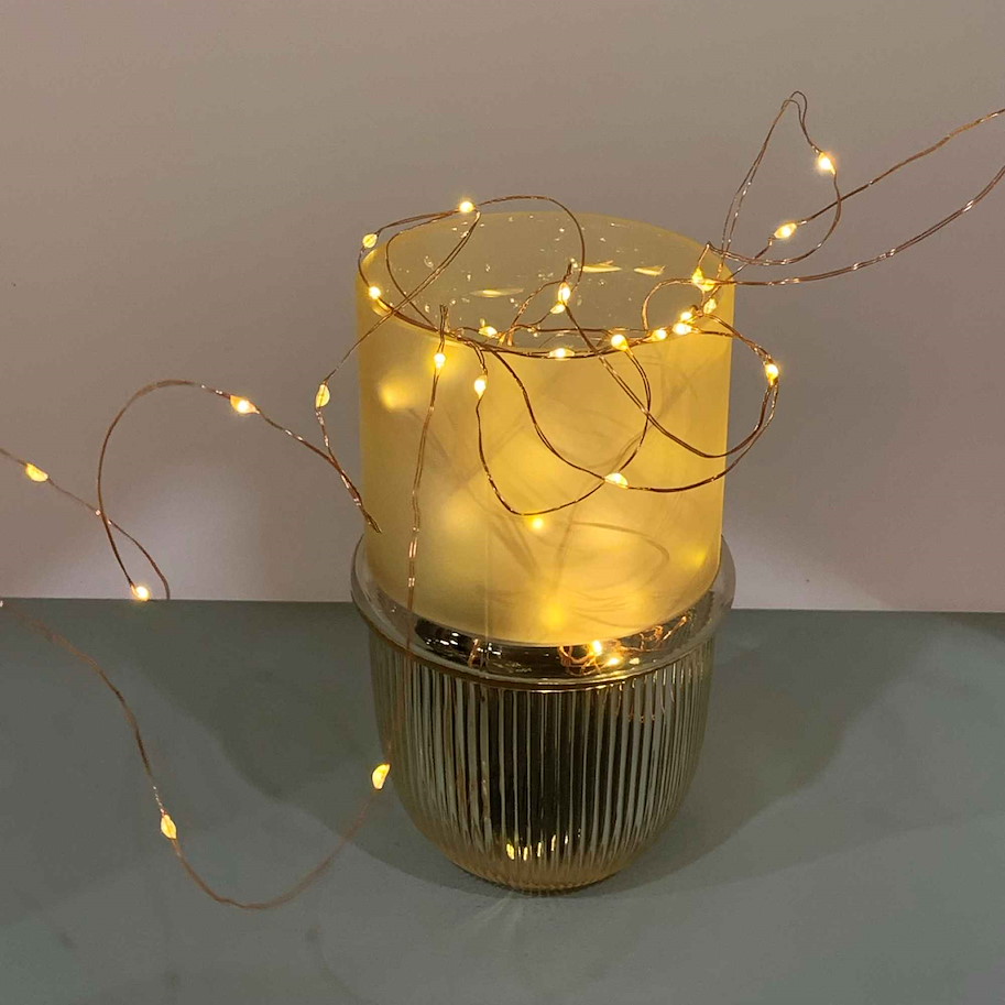 Lichterkette kupfer