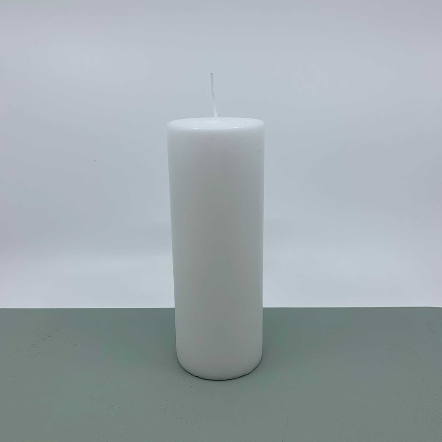 Kerze weiss 7x20cm