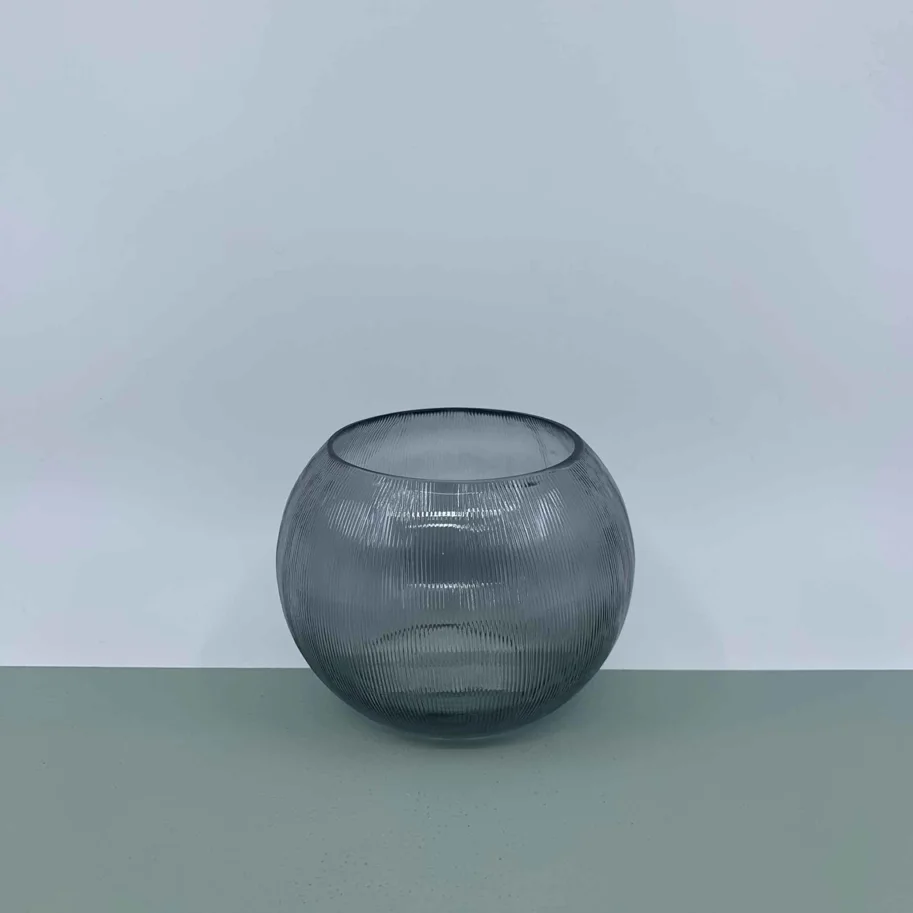 Teelichthalter 10cm grau