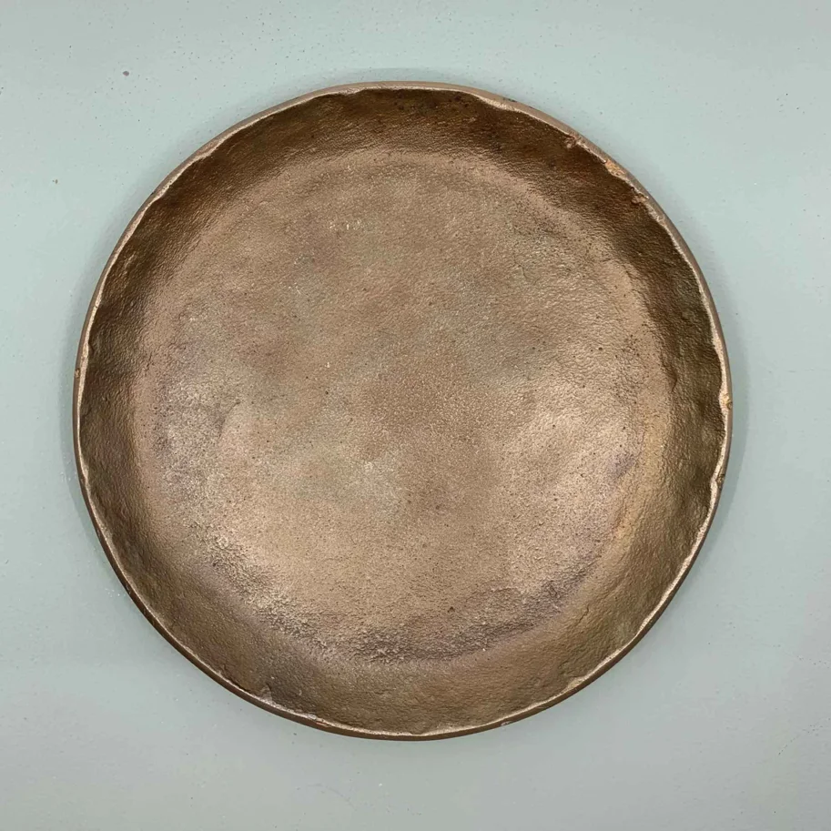 Kerzen-Teller 19cm messing