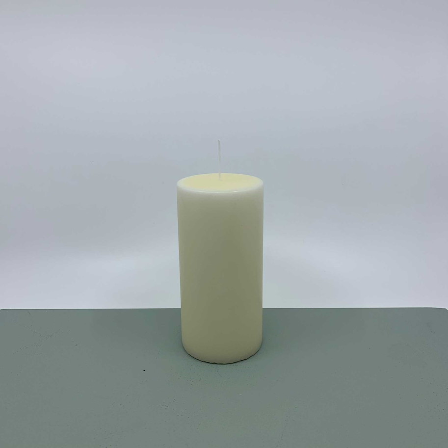 Kerze creme 7x15cm