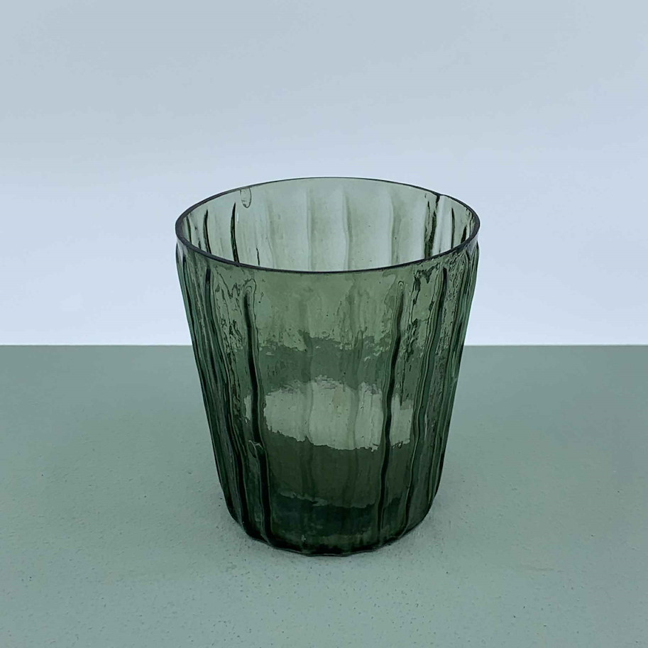 Windlicht H:7.5x7cm grün