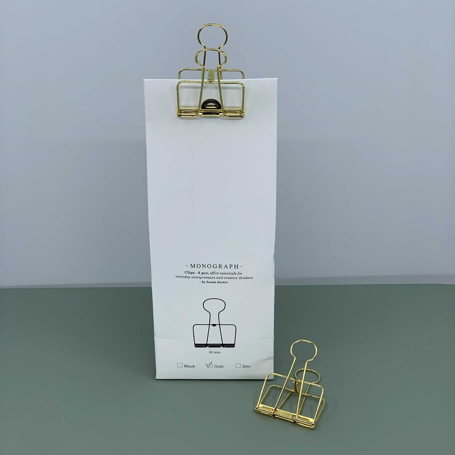 Clips gold  50mm