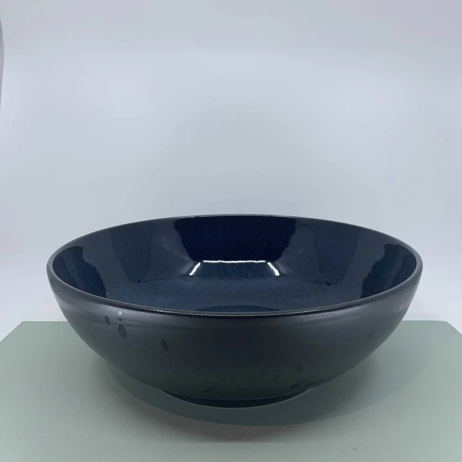 Salatschüssel 30cm schwarz/dunkelblau