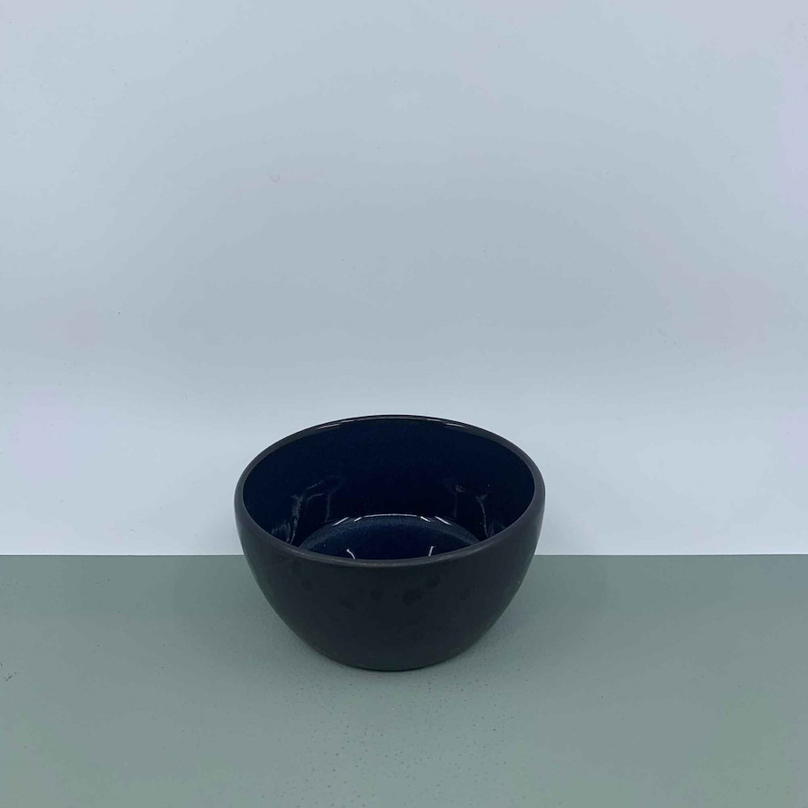 Schale 10cm schwarz/blau