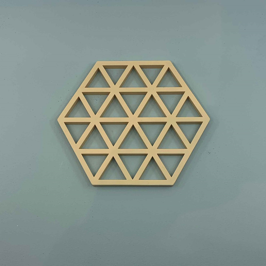 Topfuntersetzer Triangle senf silikon