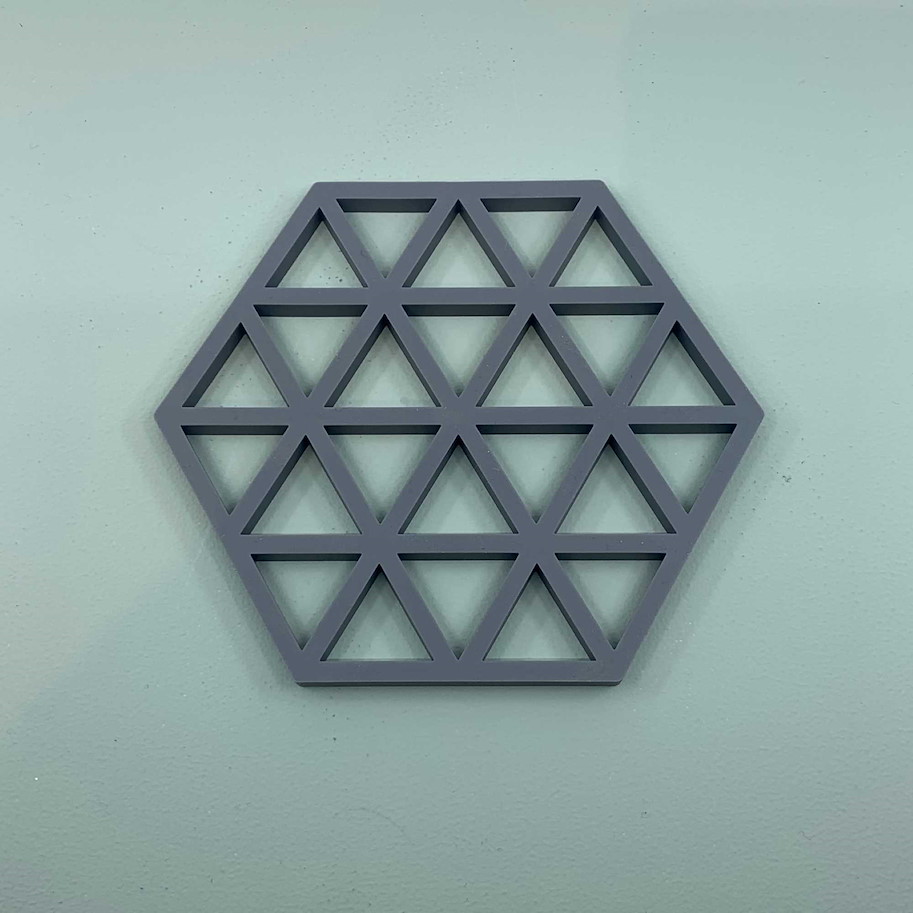 Topfuntersetzer Triangle grau silikon