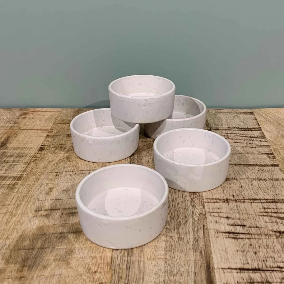 Schale mini 7.5cm crème/matt