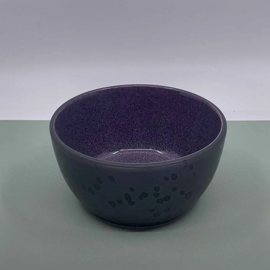 Schale 14cm grau/violette