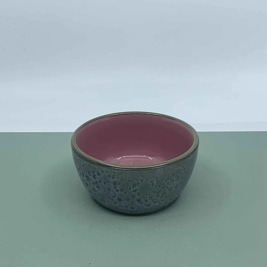 Schale 10cm grau/rosa