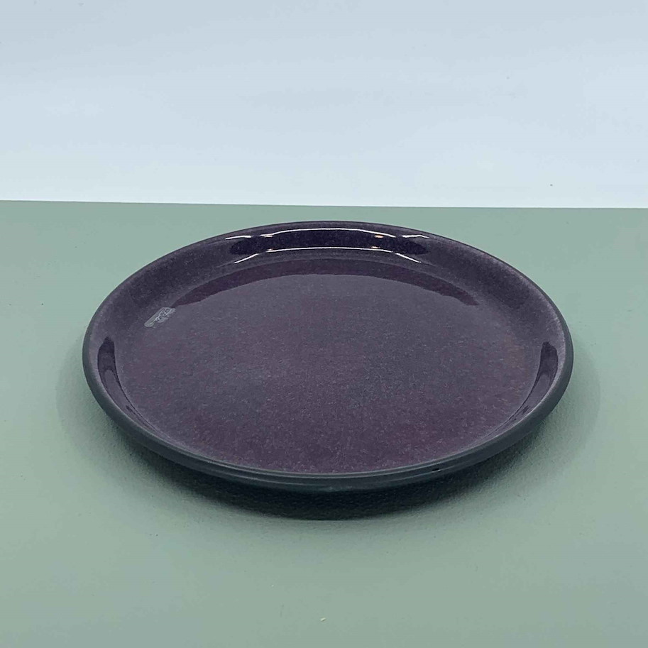 Speiseteller 17cm schwarz/violett