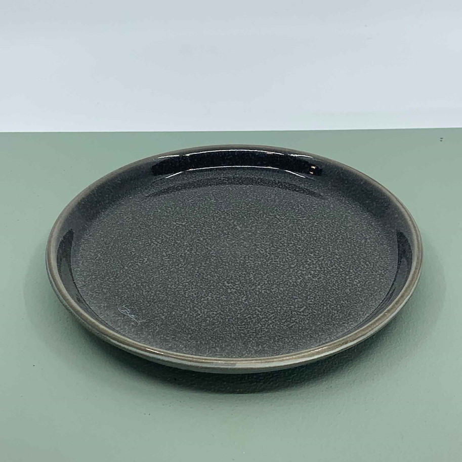 Speiseteller 17cm grau/grau
