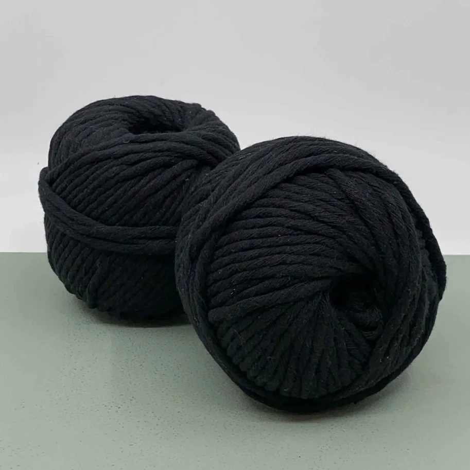 Macramekordel 50mx5mm schwarz
