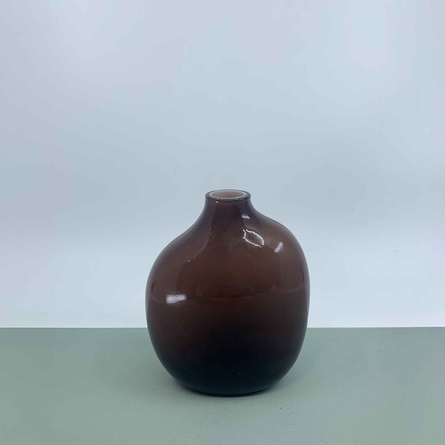 Sacco Vase Glas 02 braun