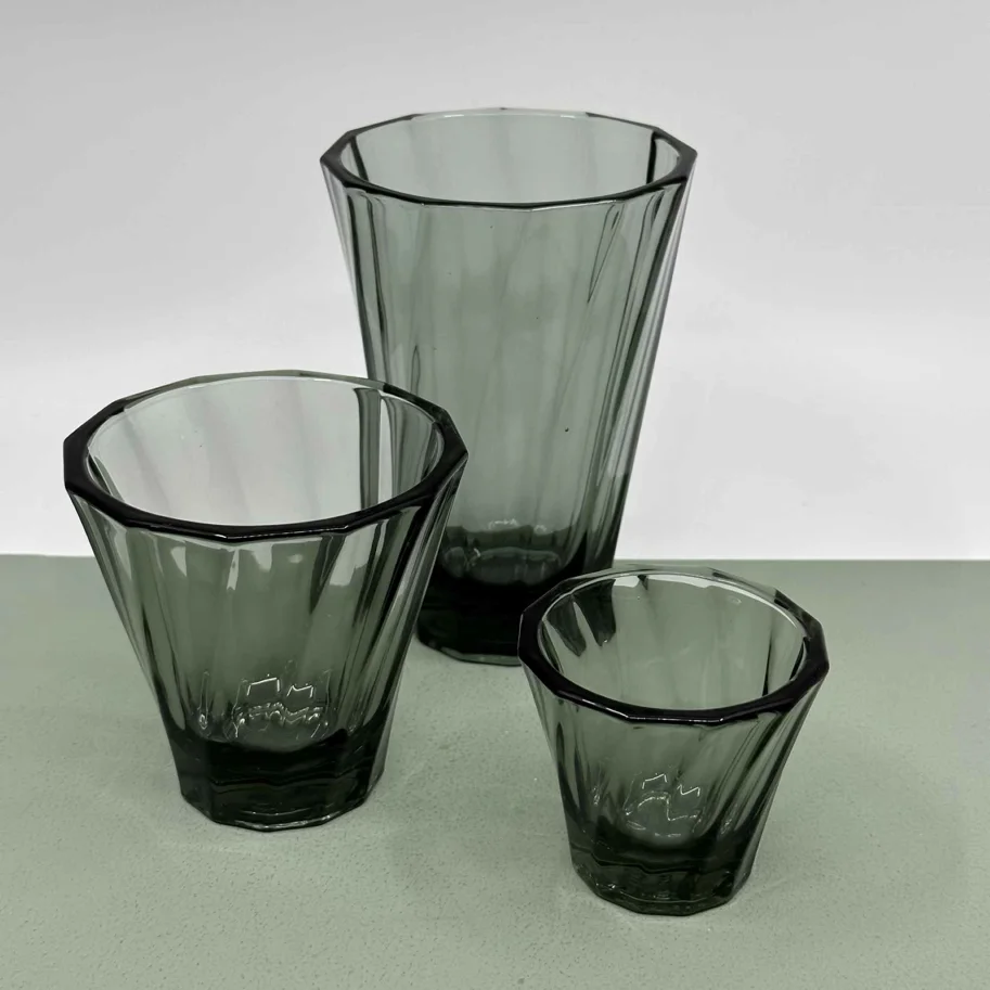 Glas twisted black 