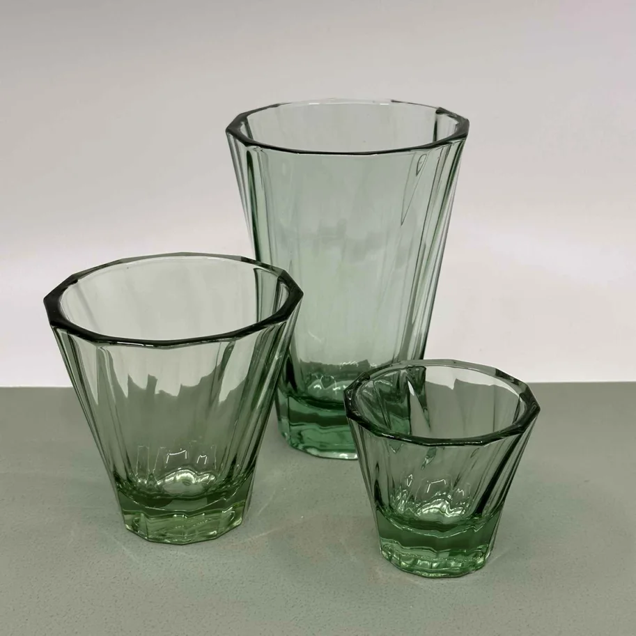 Glas twisted green 