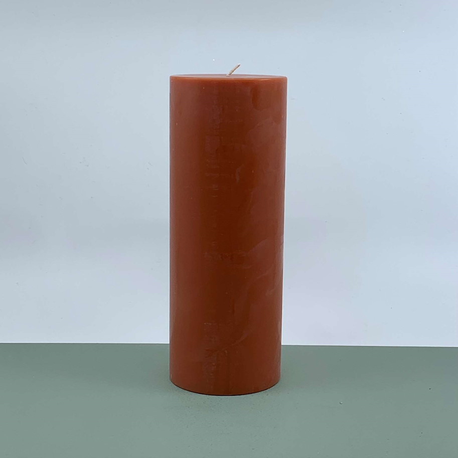 Kerze Pillar terracotta