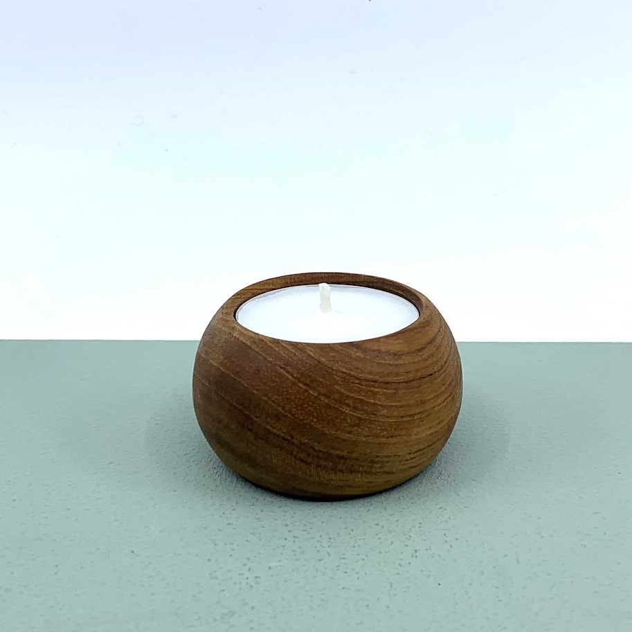 Teelichthalter Pebble H:3.5x6cm