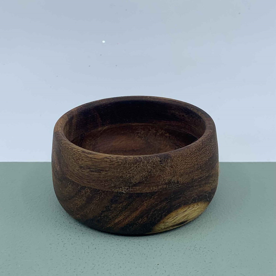 Holzschale D:7cm dunkel