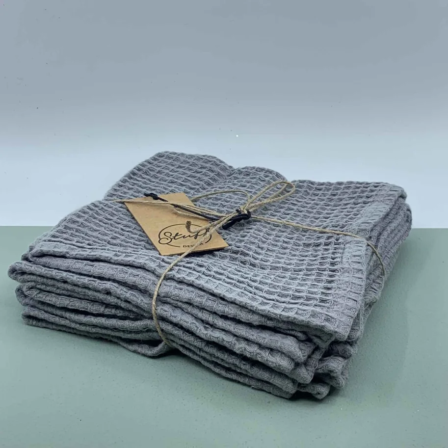 Serviette 4er Set grau