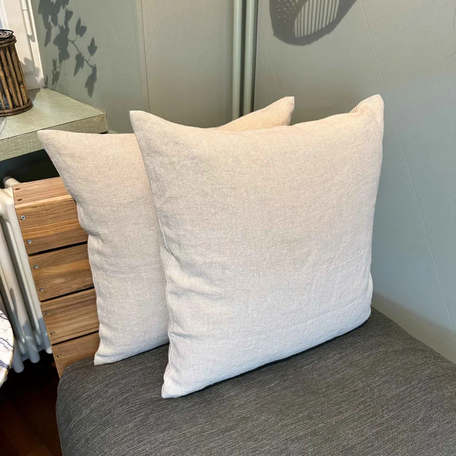 Kissenbezug 100% Leinen beige