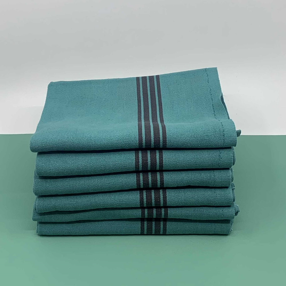 Geschirrtuch Piano Baumwolle Leinen petrol (Mineral blue)