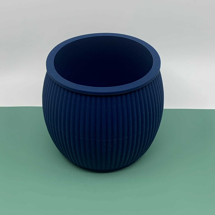 Topf blau