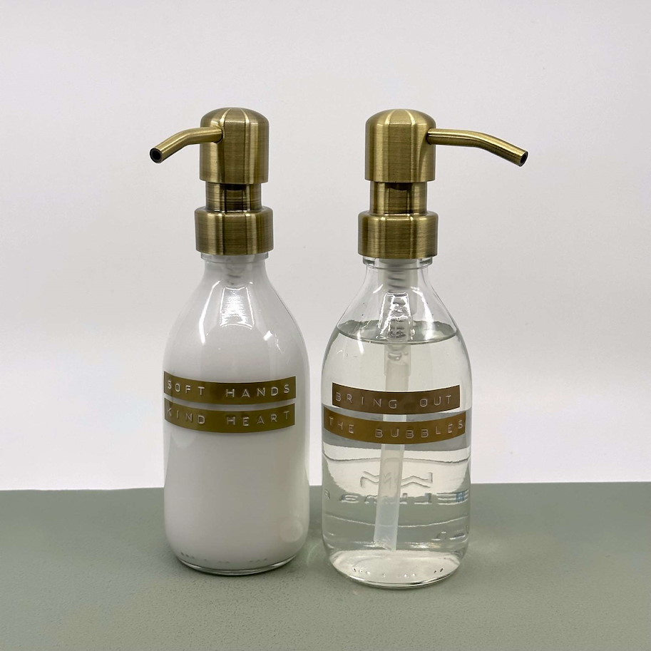 Handlotion Transparent/Messing Weihnachtsedition