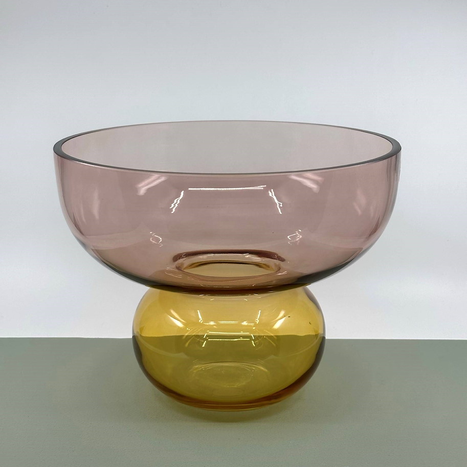 Vase bernstein/altrosa 