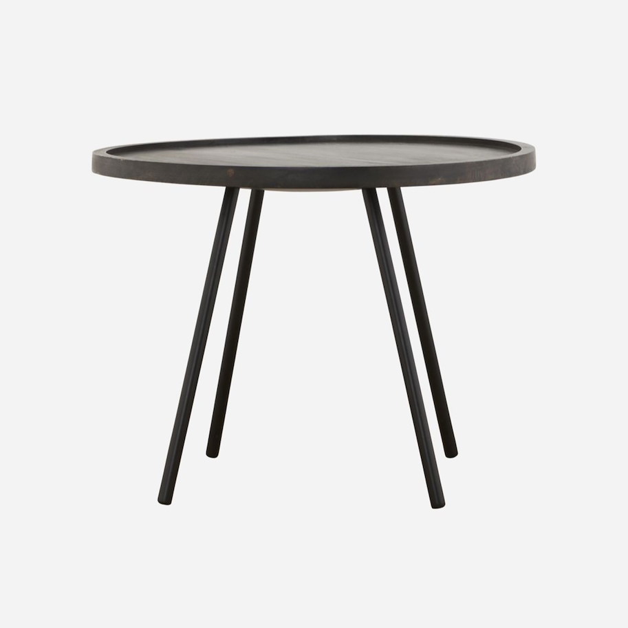 Beistelltisch schwarz D:40cm
