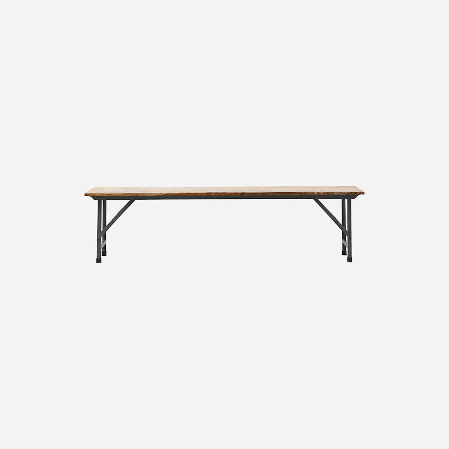Bank Metall Mango Holz 36.5x180x45.5cm