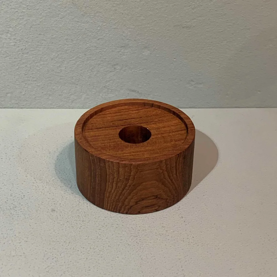 Kerzenständer Holz D:8xH:4cm