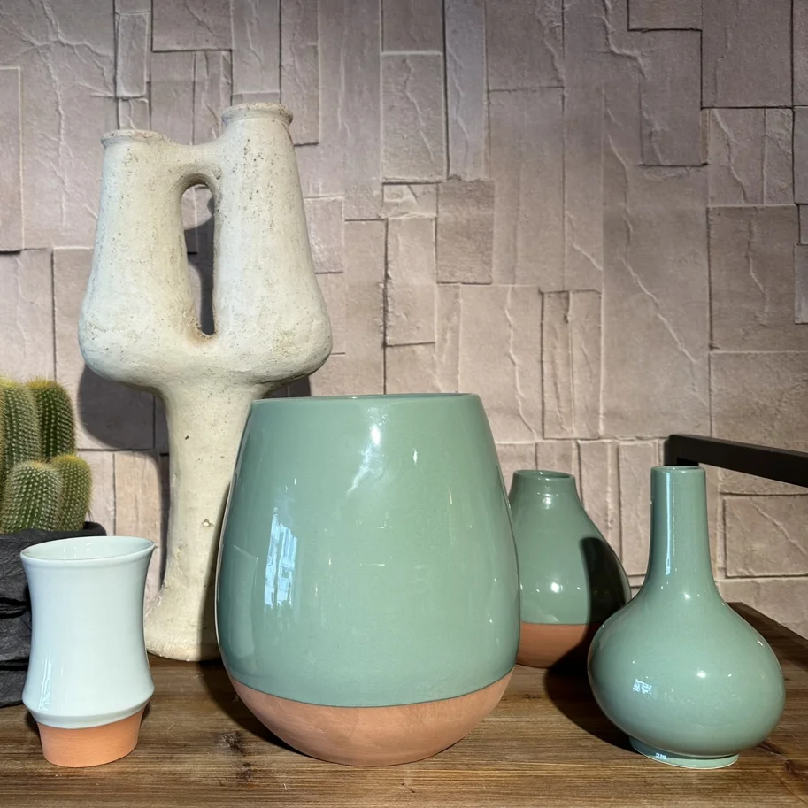 Vase kaki terracotta