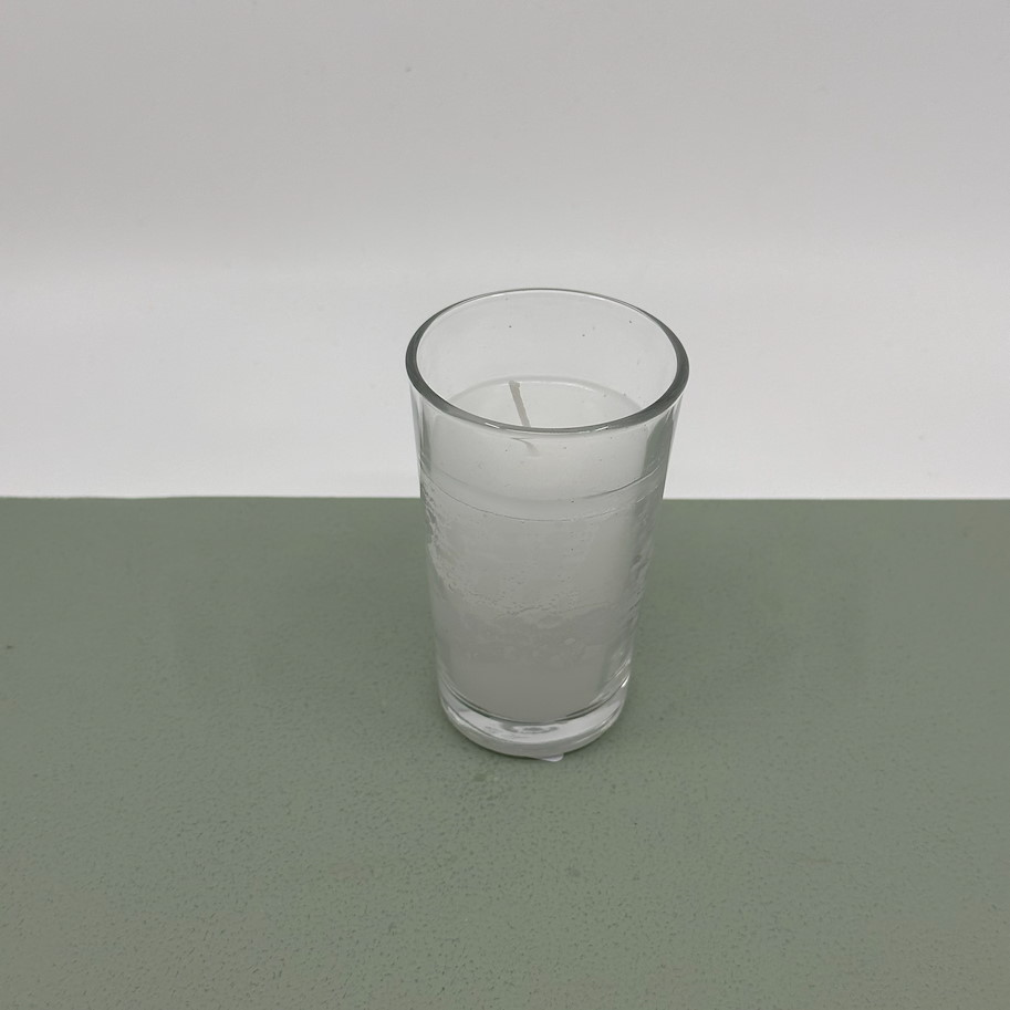 Kerze im Glas klein