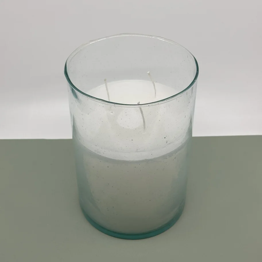 Kerze im Glas H22xD15cm