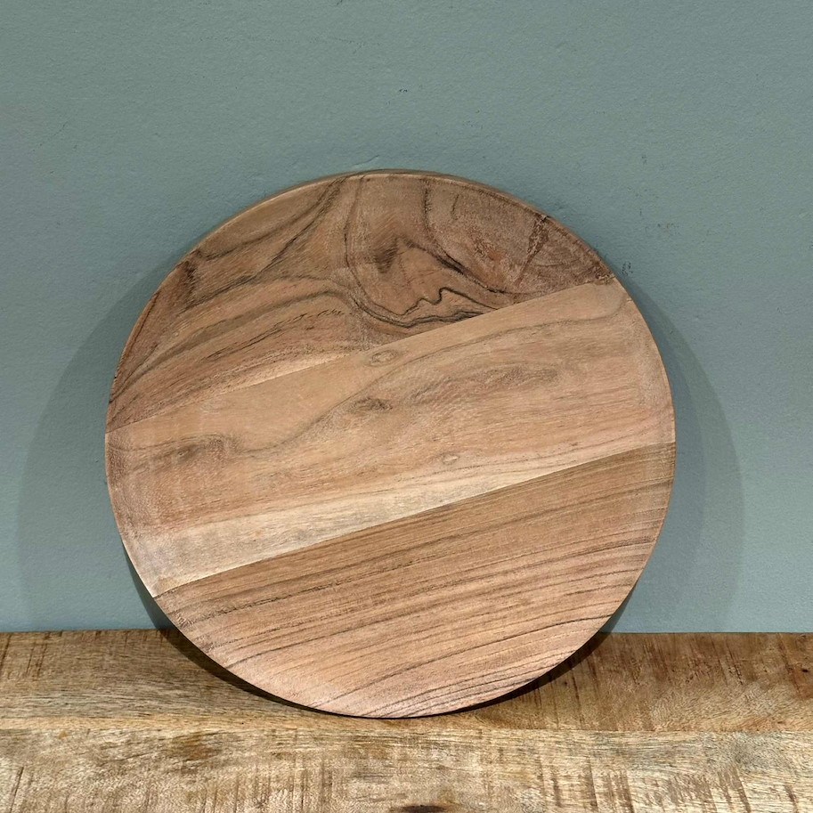 Holzteller 30cm hell
