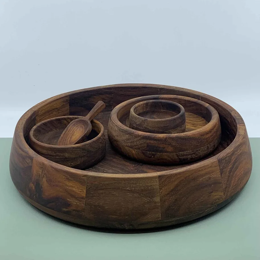 Holzschale D:15cm dunkel