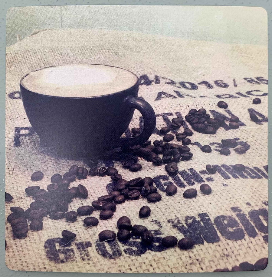 Karten 105x105cm Cappuccino hellblau