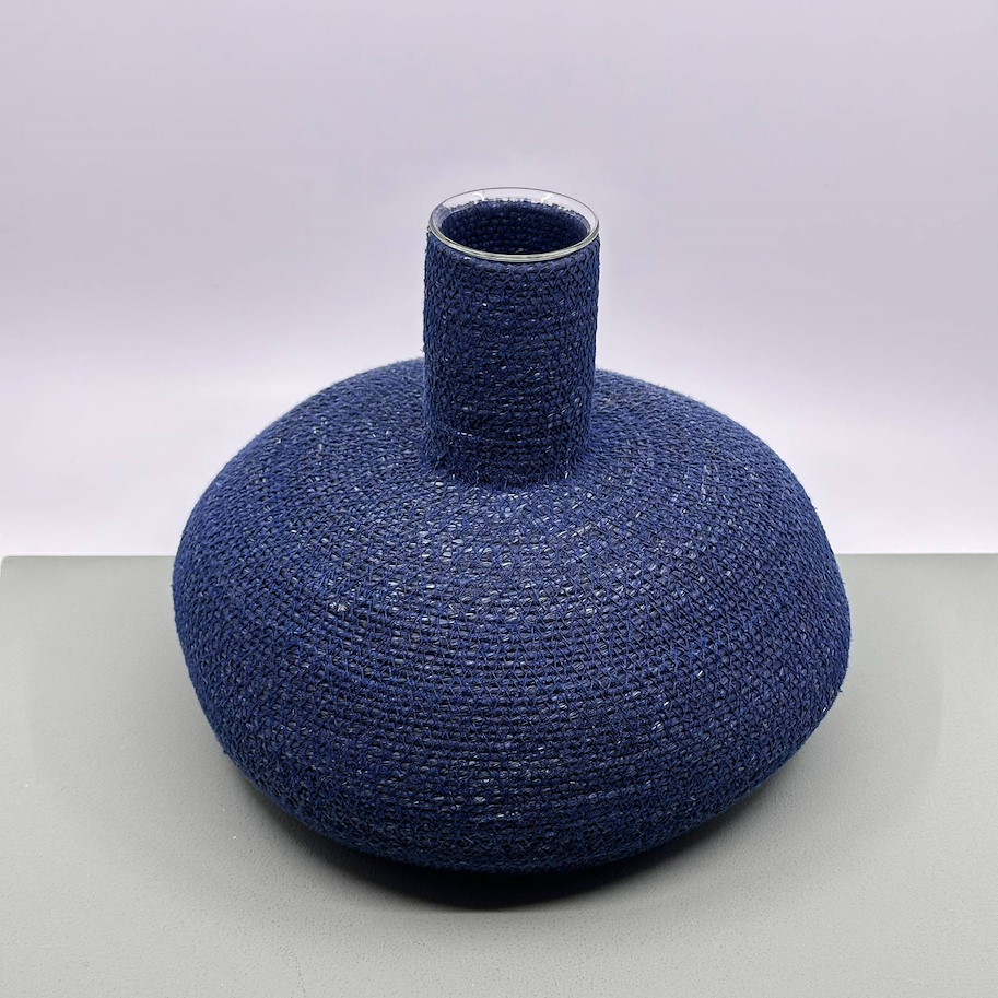 Vase Abaca blau