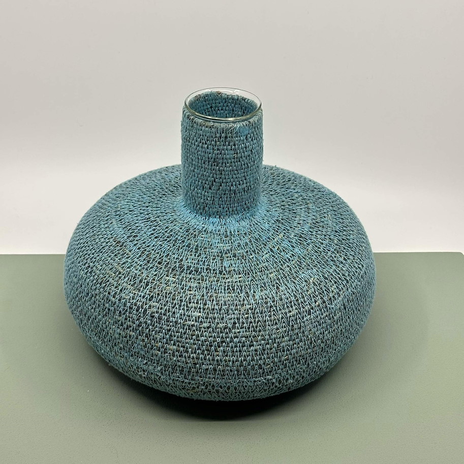Vase Abaca Türkis