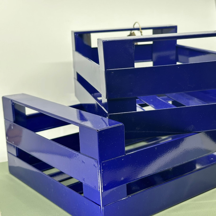 Kiste klein blau