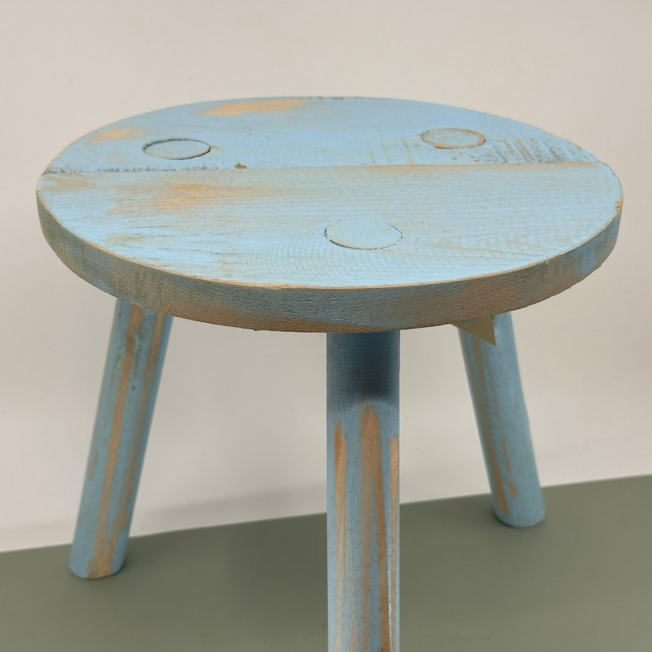 Hocker H:25cm D: 25cm hellblau