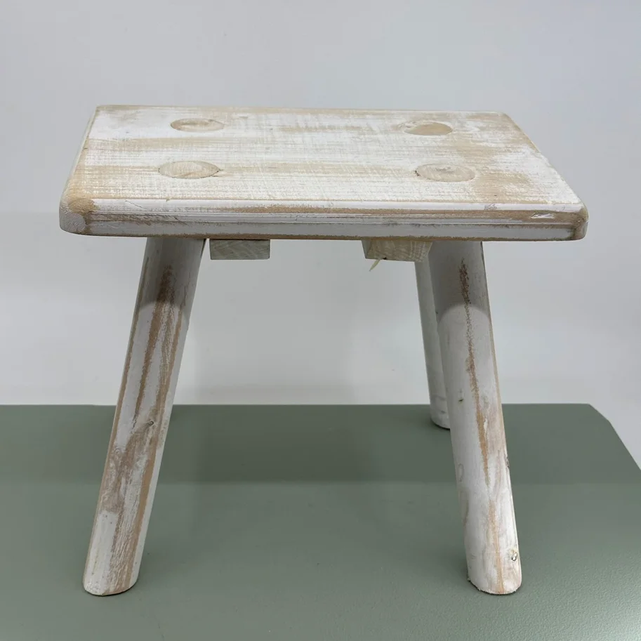 Hocker 25x22cm weiss