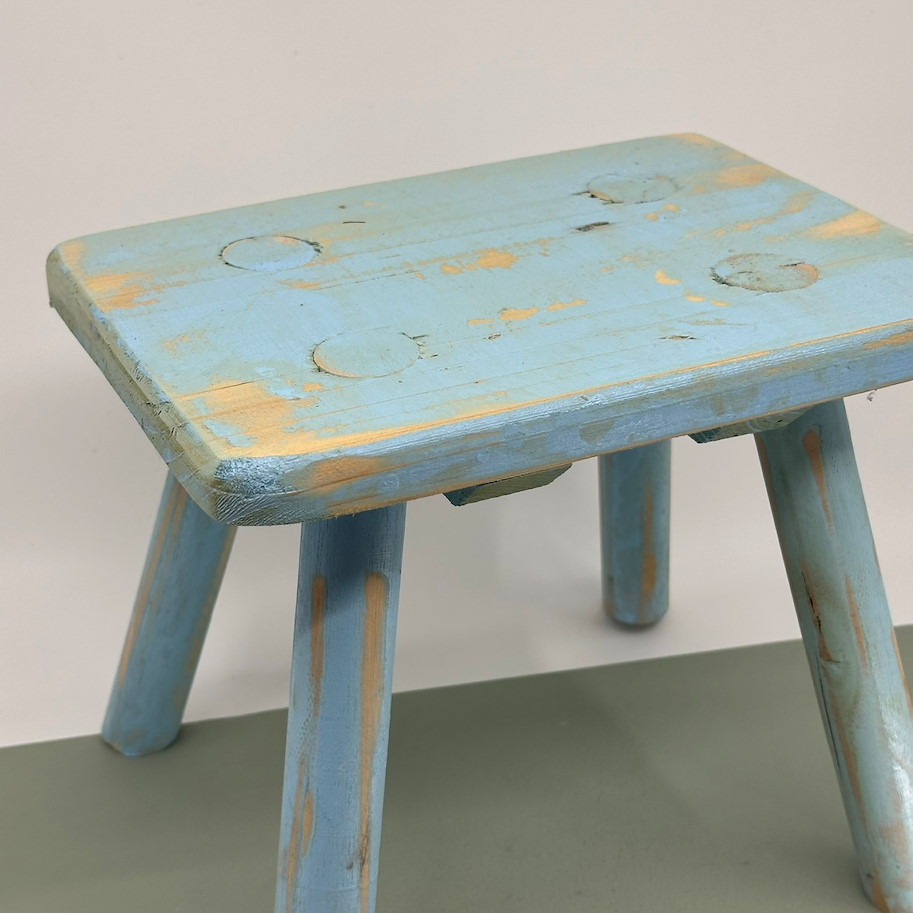 Hocker 25x22cm hellblau
